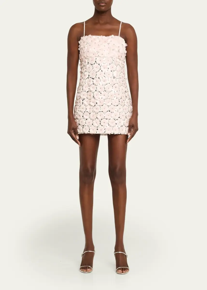 LoveShackFancy Katarina Floral Embellished Mini Dress | Thumbnail 2 LoveShackFancy Katarina Floral Embellished Mini Dress | Thumbnail 2
