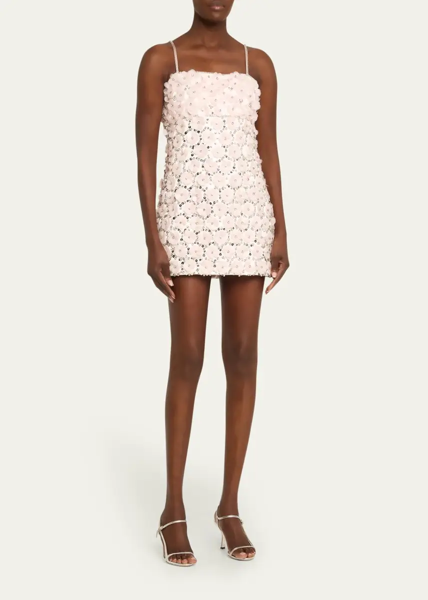 LoveShackFancy Katarina Floral Embellished Mini Dress | Thumbnail 4 LoveShackFancy Katarina Floral Embellished Mini Dress | Thumbnail 4