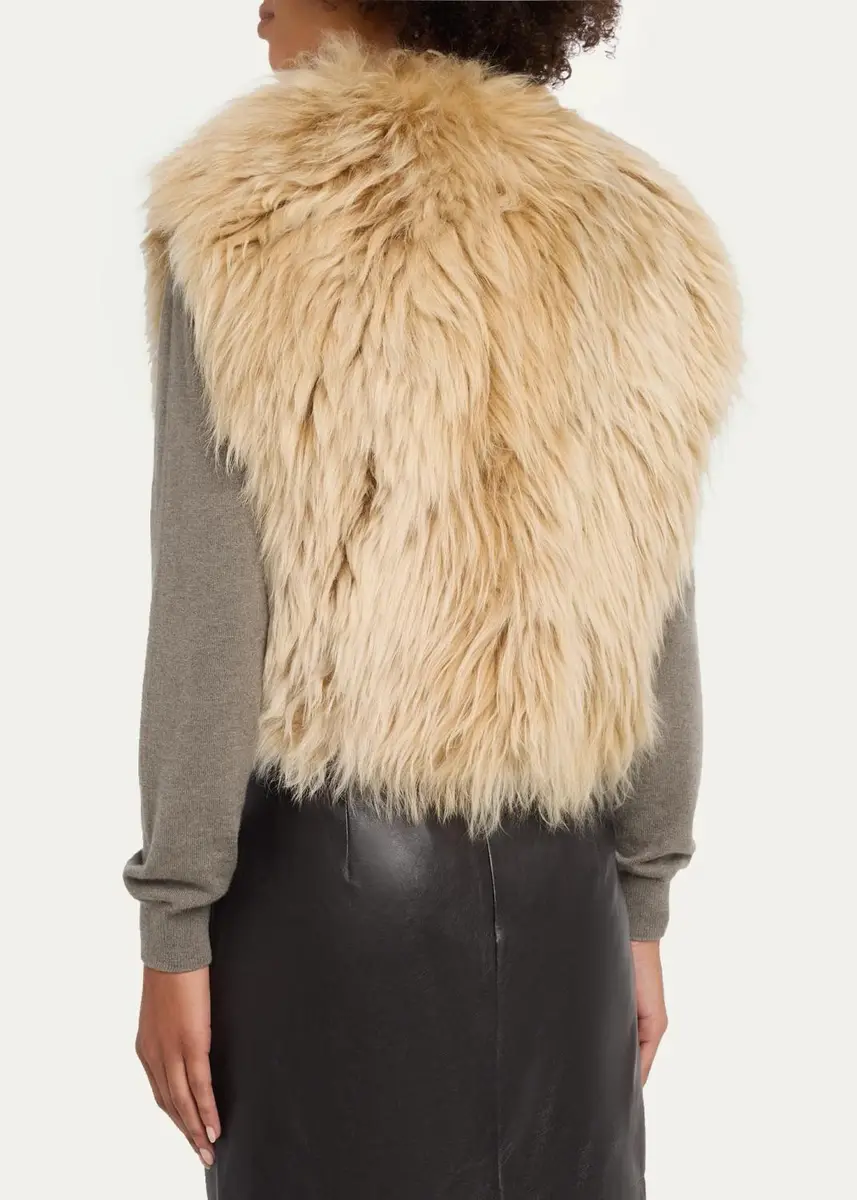 Brunello Cucinelli Long Lamb Shearling Vest | Thumbnail 3 Brunello Cucinelli Long Lamb Shearling Vest | Thumbnail 3