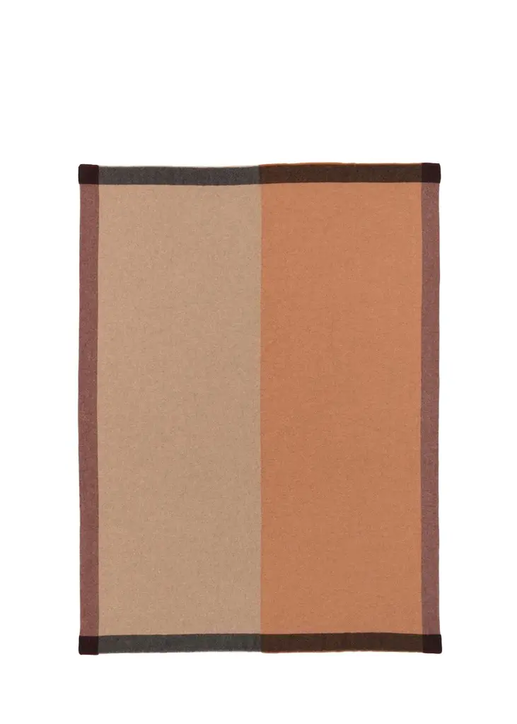 Begg x Co Alva Border Duo Cashmere Blanket, 55" x 79"