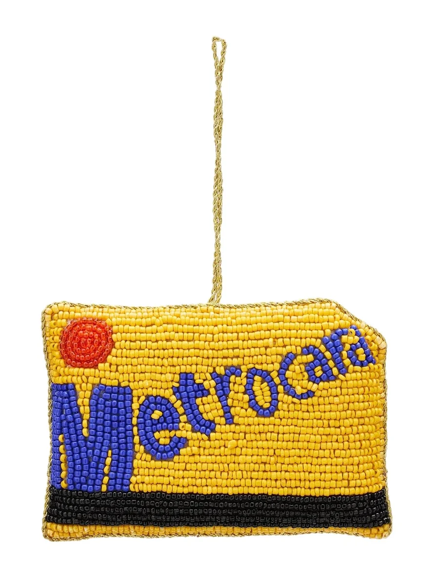 Sudha Pennathur Metro Card Beaded Ornament