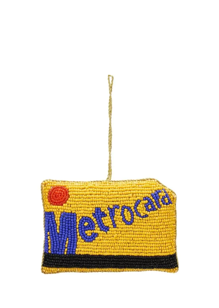 Sudha Pennathur Metro Card Beaded Ornament