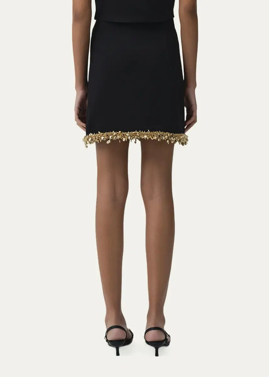 Simkhai Wendy Beaded A-Line Mini Skirt | Thumbnail 3 Simkhai Wendy Beaded A-Line Mini Skirt | Thumbnail 3