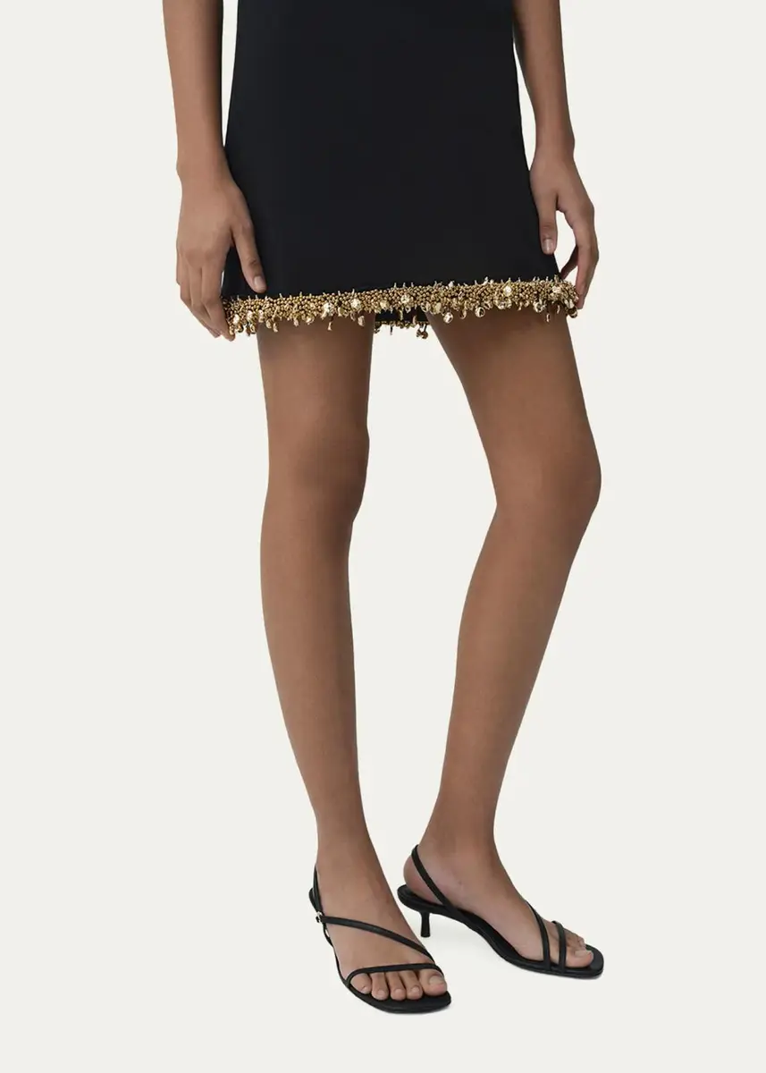 Simkhai Wendy Beaded A-Line Mini Skirt | Thumbnail 5 Simkhai Wendy Beaded A-Line Mini Skirt | Thumbnail 5