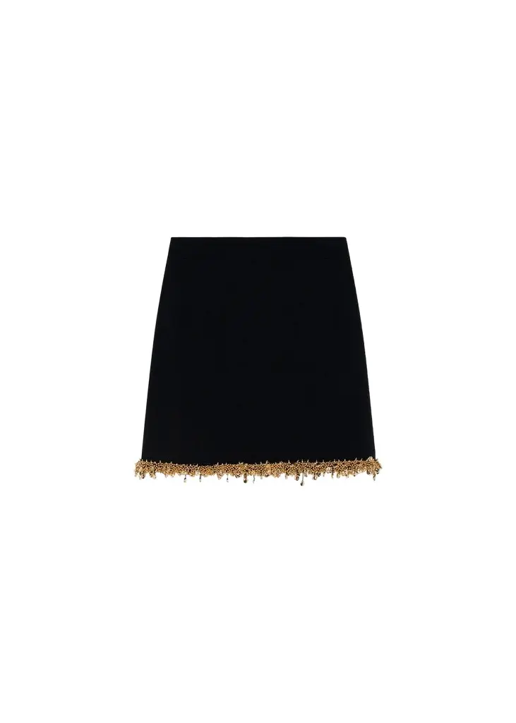 Wendy Beaded A-Line Mini Skirt Wendy Beaded A-Line Mini Skirt