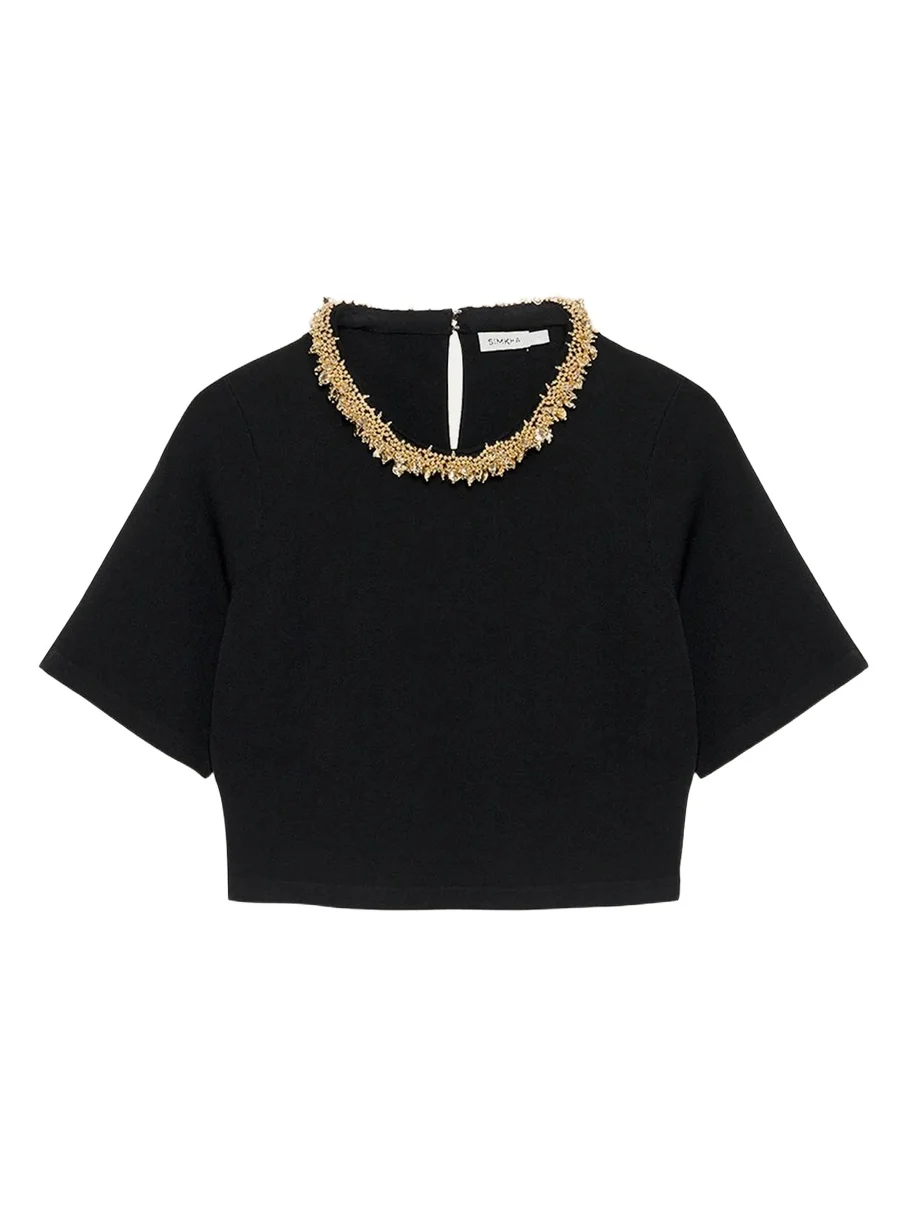 Nuria Embellished Crop Top Nuria Embellished Crop Top