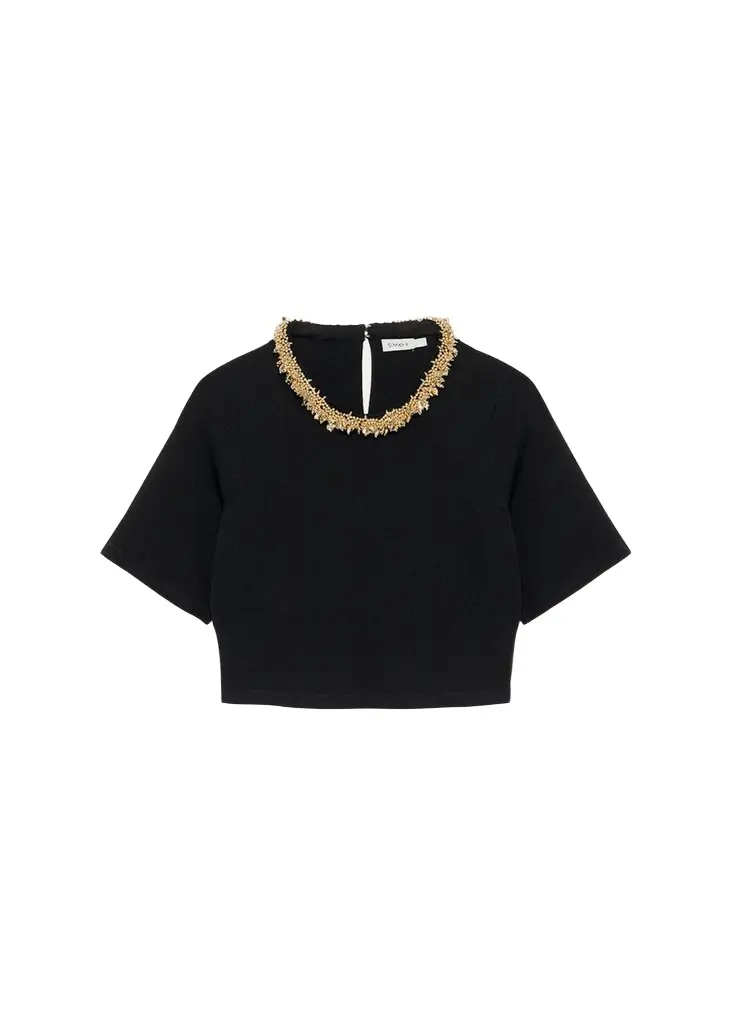 Nuria Embellished Crop Top Nuria Embellished Crop Top