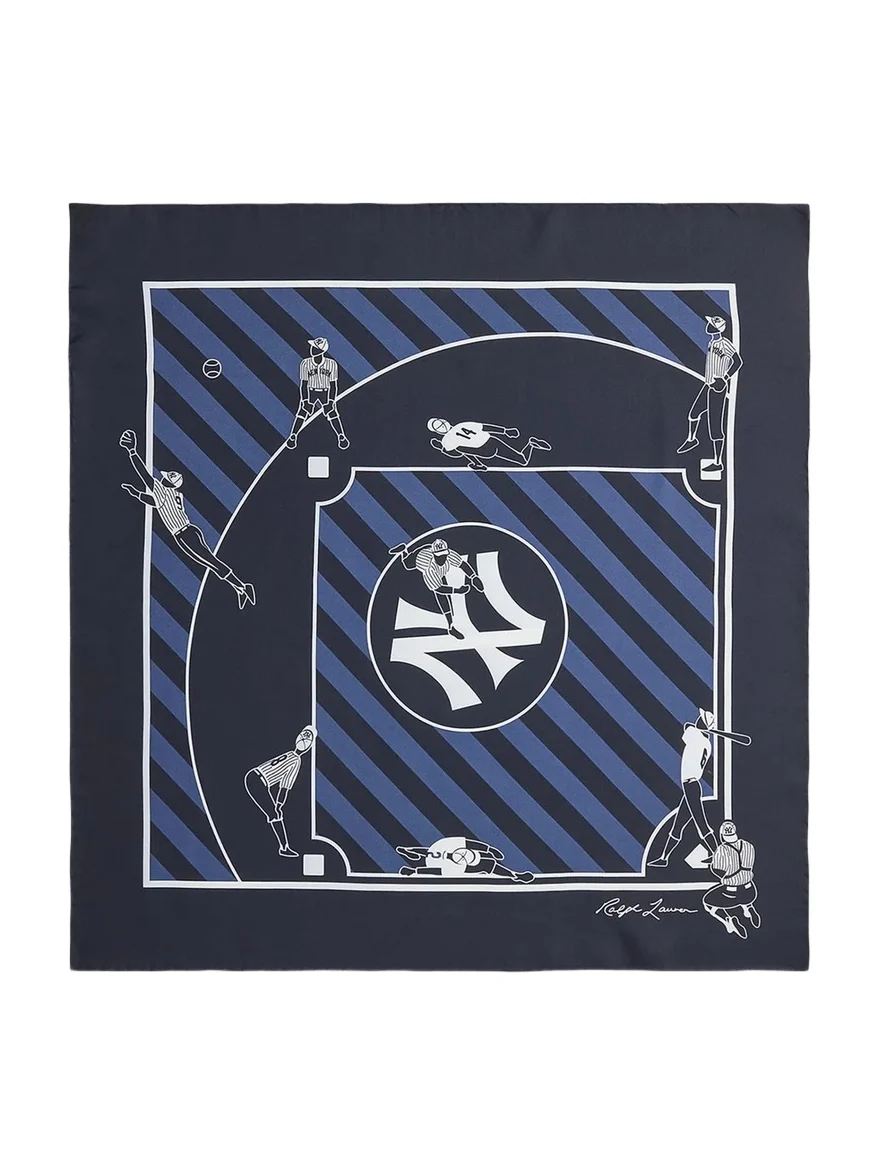 Men's Ralph Lauren Yankees Silk Square Scarf