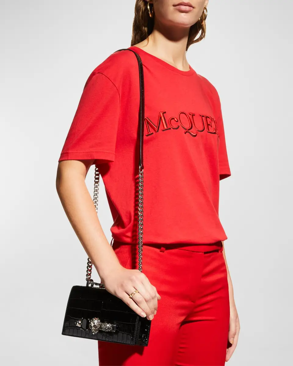 Alexander McQueen Mini Jeweled Satchel | Thumbnail 2 Alexander McQueen Mini Jeweled Satchel | Thumbnail 2