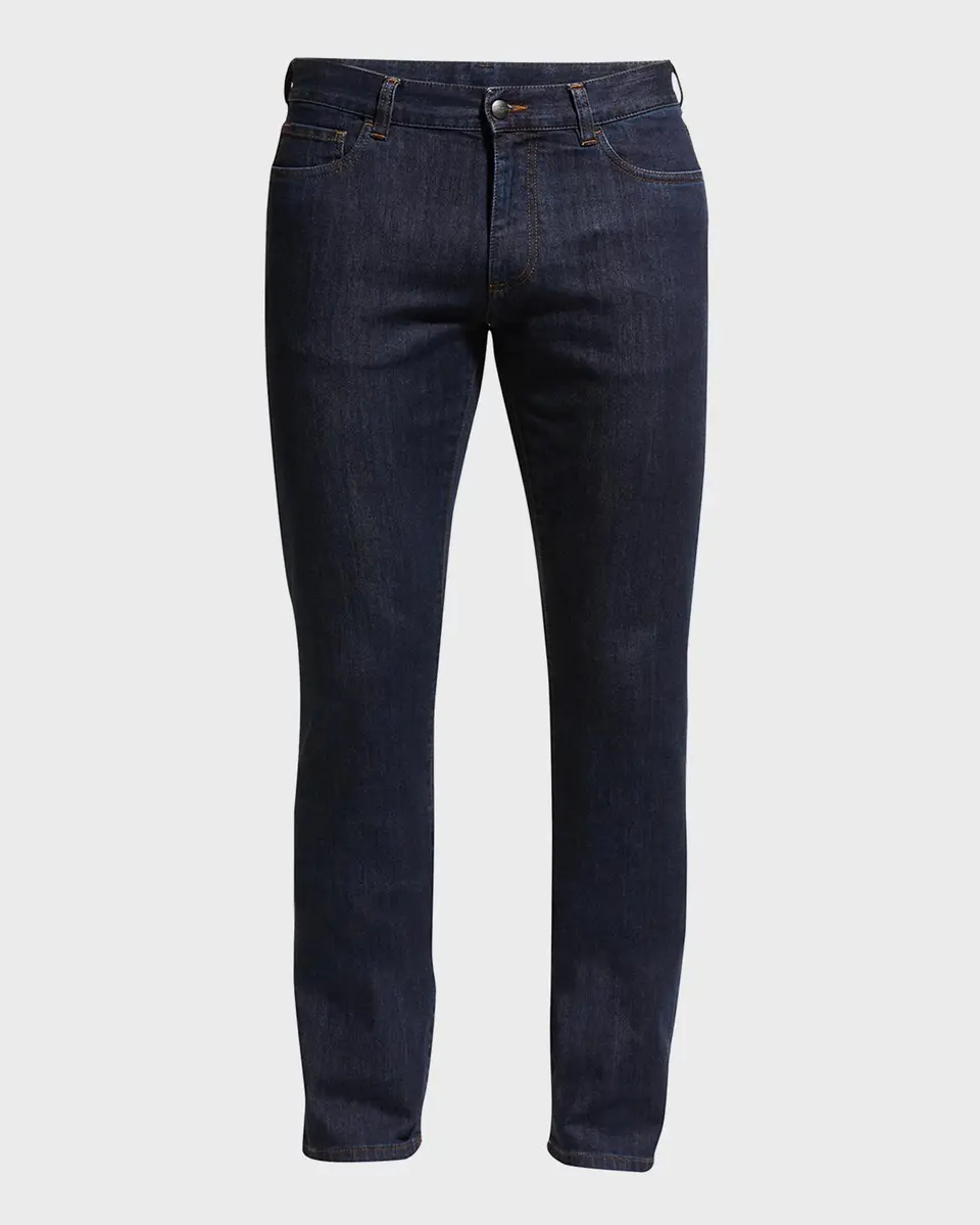Canali Men's 5-Pocket Stretch Denim Jeans | Thumbnail 2