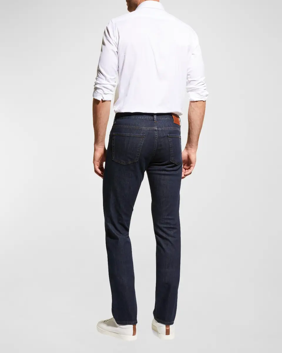 Canali Men's 5-Pocket Stretch Denim Jeans | Thumbnail 4