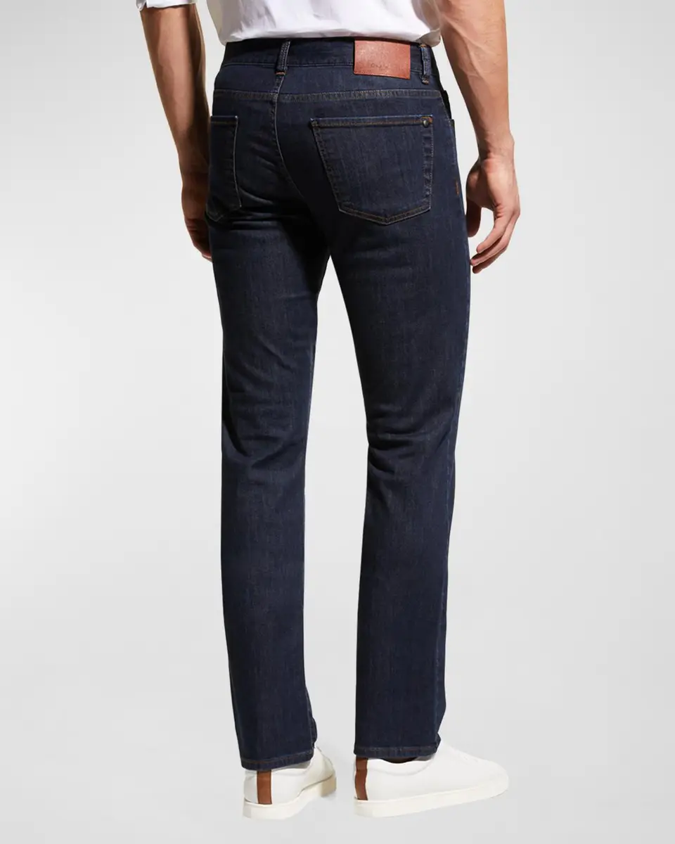 Canali Men's 5-Pocket Stretch Denim Jeans | Thumbnail 6