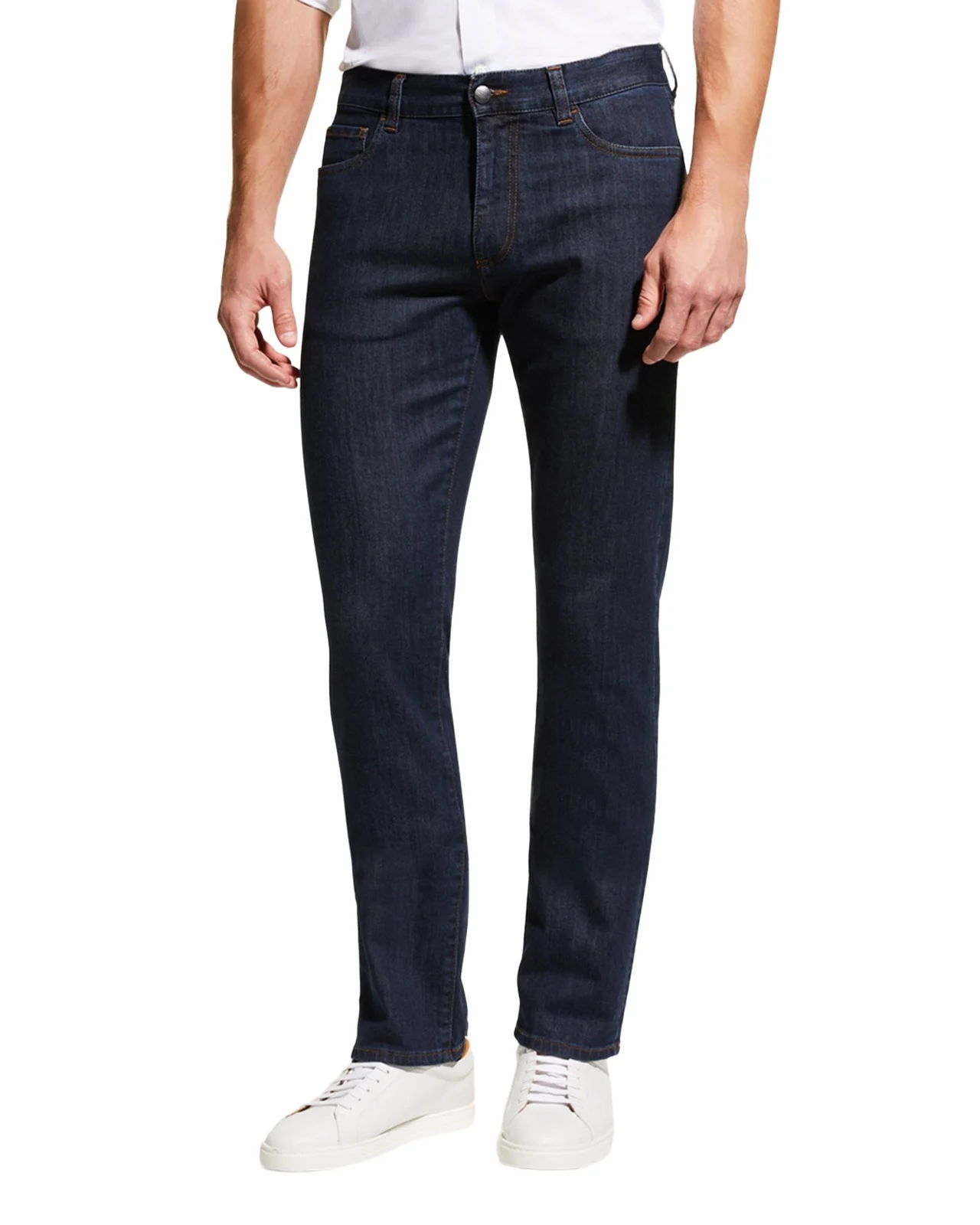 Canali Men's 5-Pocket Stretch Denim Jeans