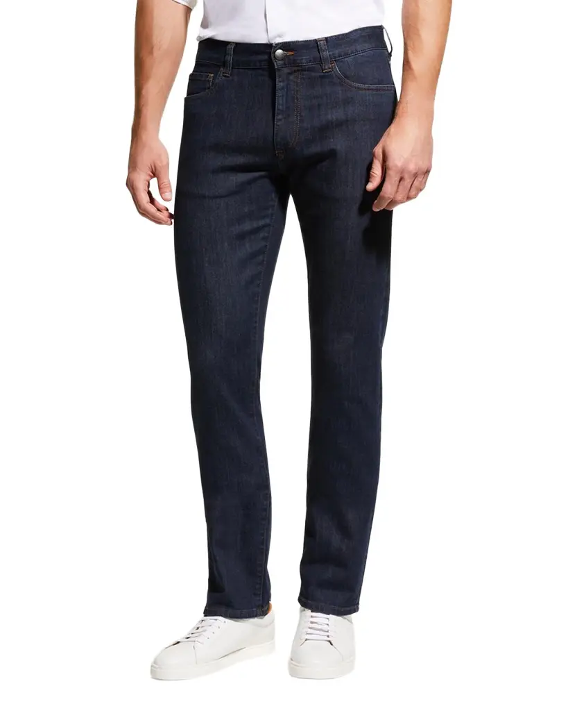 Canali Men's 5-Pocket Stretch Denim Jeans