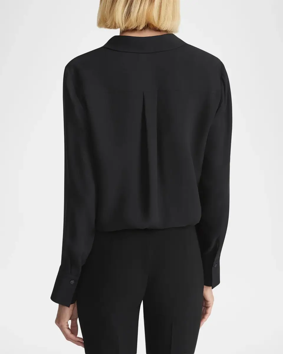 Lafayette 148 New York Scottie Silk Georgette Blouse | Thumbnail 3 Lafayette 148 New York Scottie Silk Georgette Blouse | Thumbnail 3