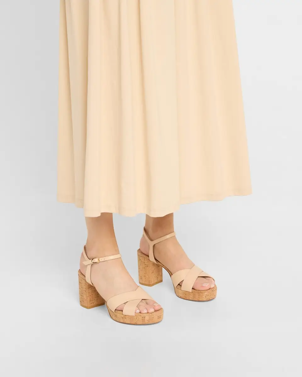 Stuart Weitzman Dayna Leather Crisscross Platform Sandals | Thumbnail 2 Stuart Weitzman Dayna Leather Crisscross Platform Sandals | Thumbnail 2