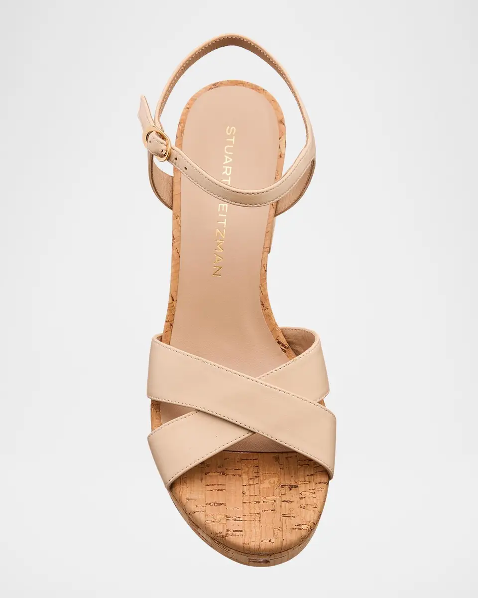 Stuart Weitzman Dayna Leather Crisscross Platform Sandals | Thumbnail 5 Stuart Weitzman Dayna Leather Crisscross Platform Sandals | Thumbnail 5