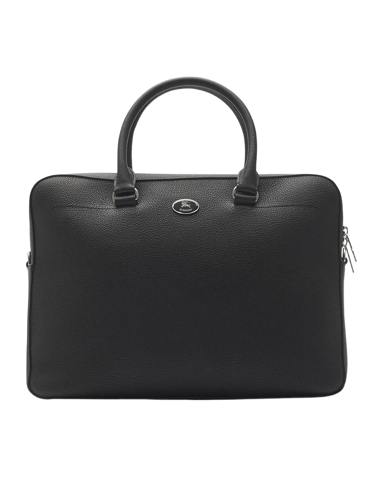 Burberry Men's Logo Leather Briefcase