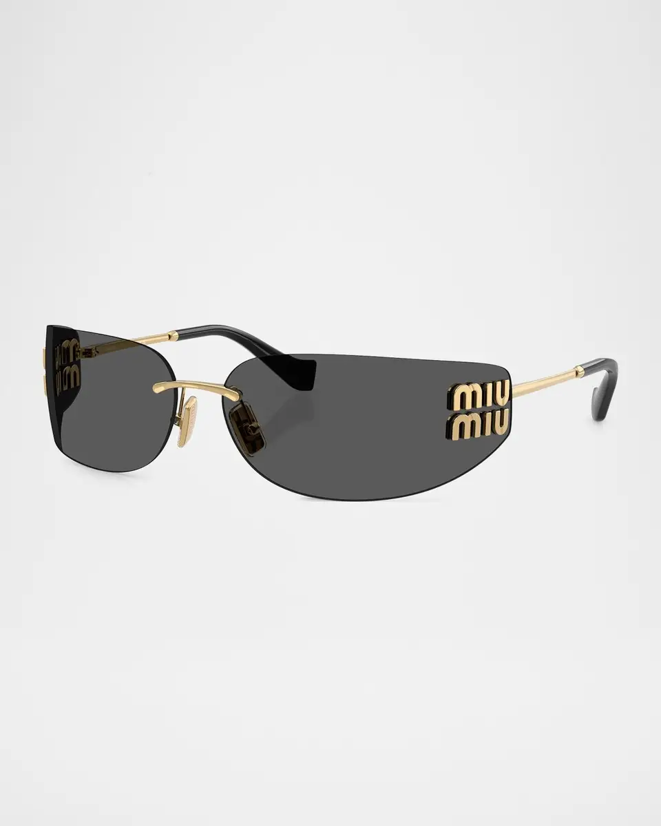 Miu Miu Rectangular Metal Sunglasses | Thumbnail 3 Miu Miu Rectangular Metal Sunglasses | Thumbnail 3