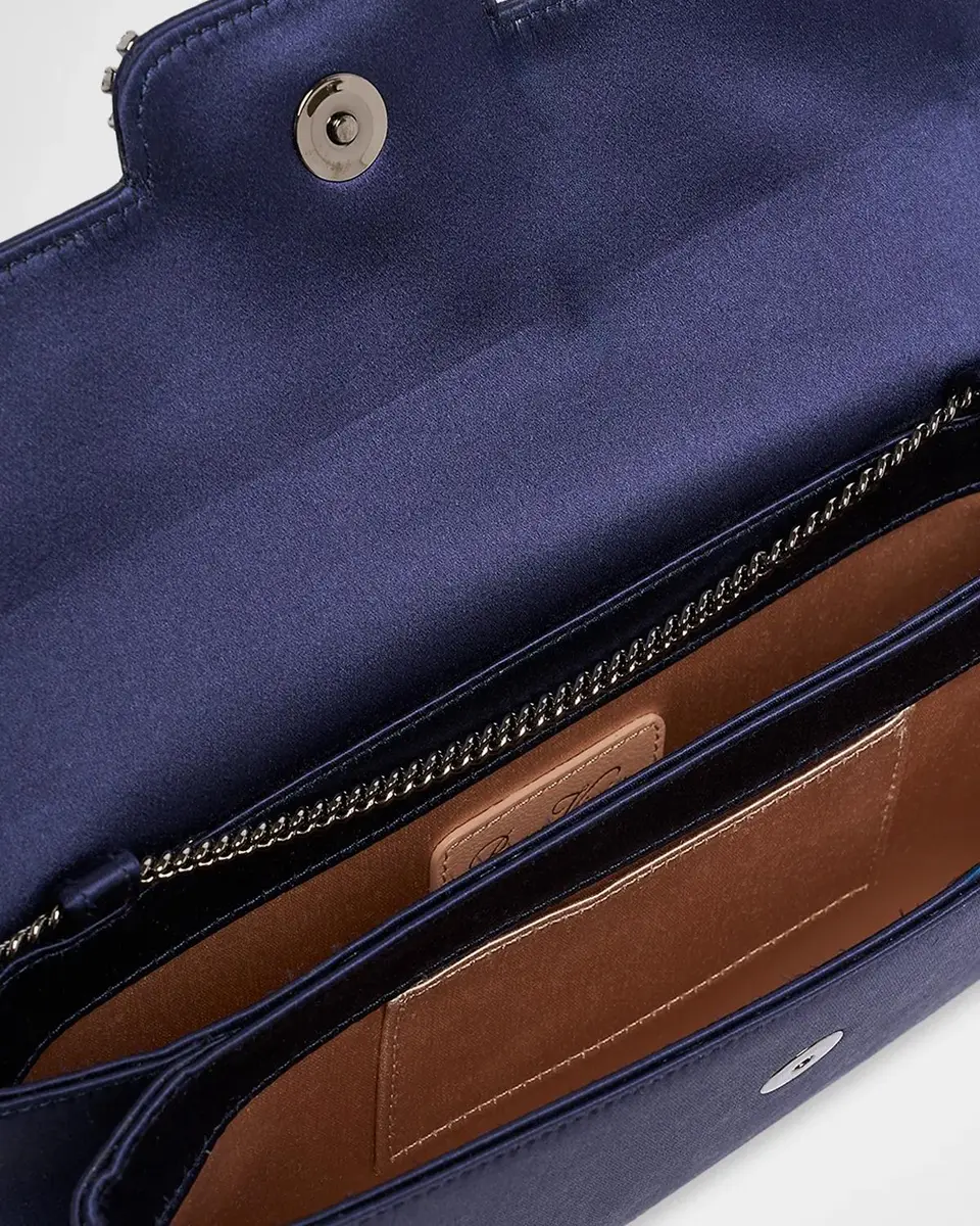 Roger Vivier Efflorescence Satin Clutch Bag | Thumbnail 3 Roger Vivier Efflorescence Satin Clutch Bag | Thumbnail 3