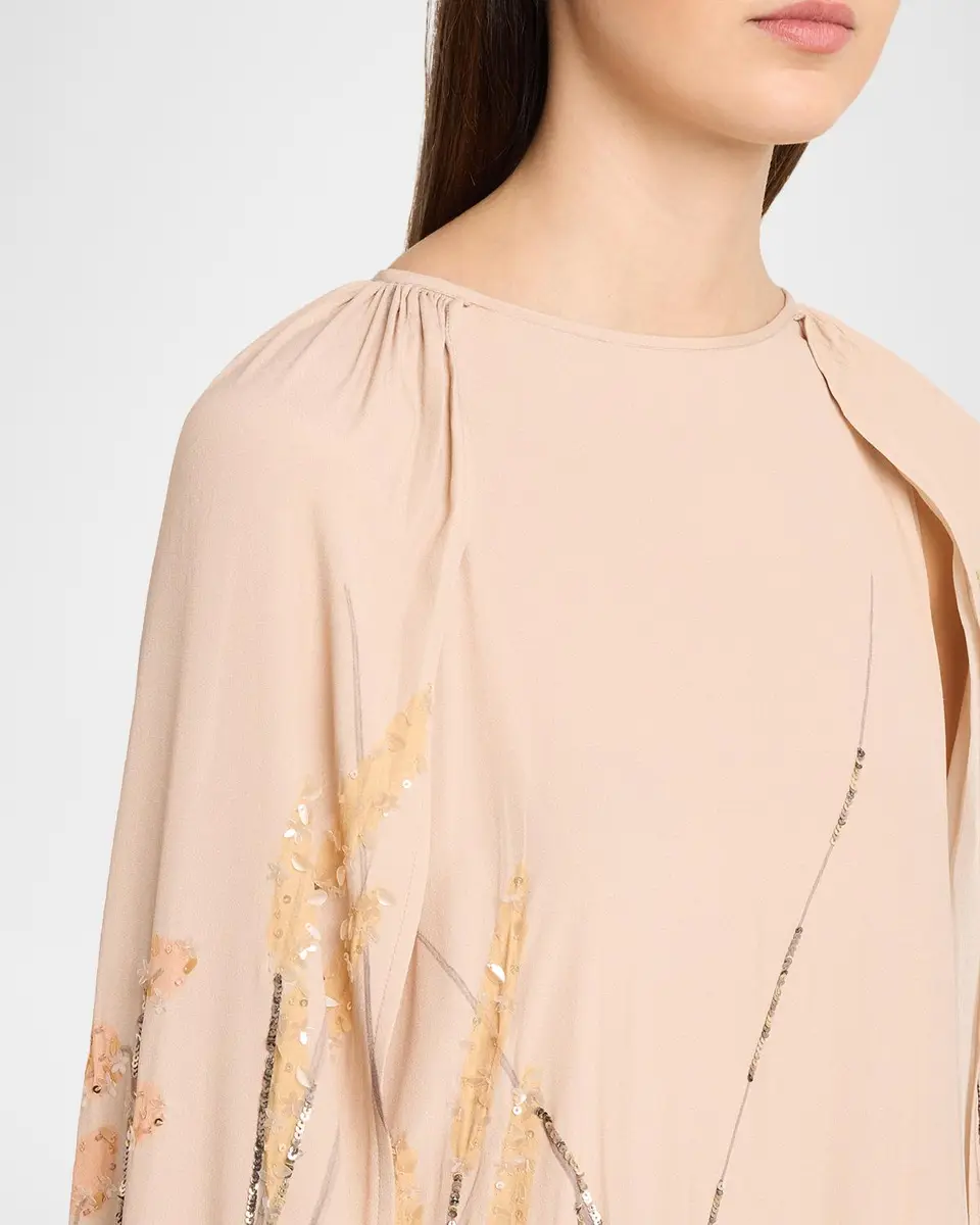 BERNADETTE Minnie Embellished Maxi Cape Dress | Thumbnail 5 BERNADETTE Minnie Embellished Maxi Cape Dress | Thumbnail 5