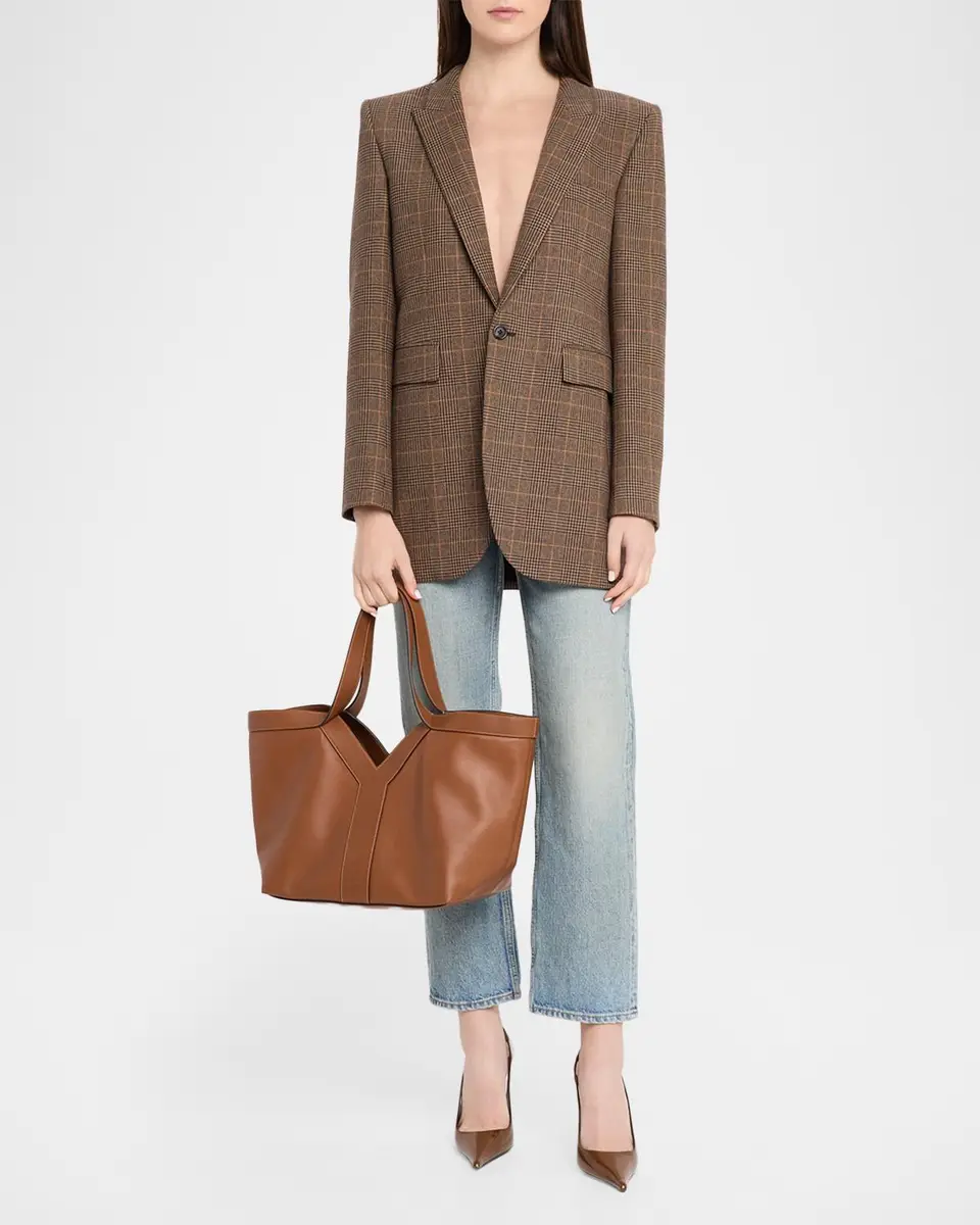 Saint Laurent Y-Stitch Leather Tote Bag | Thumbnail 5 Saint Laurent Y-Stitch Leather Tote Bag | Thumbnail 5