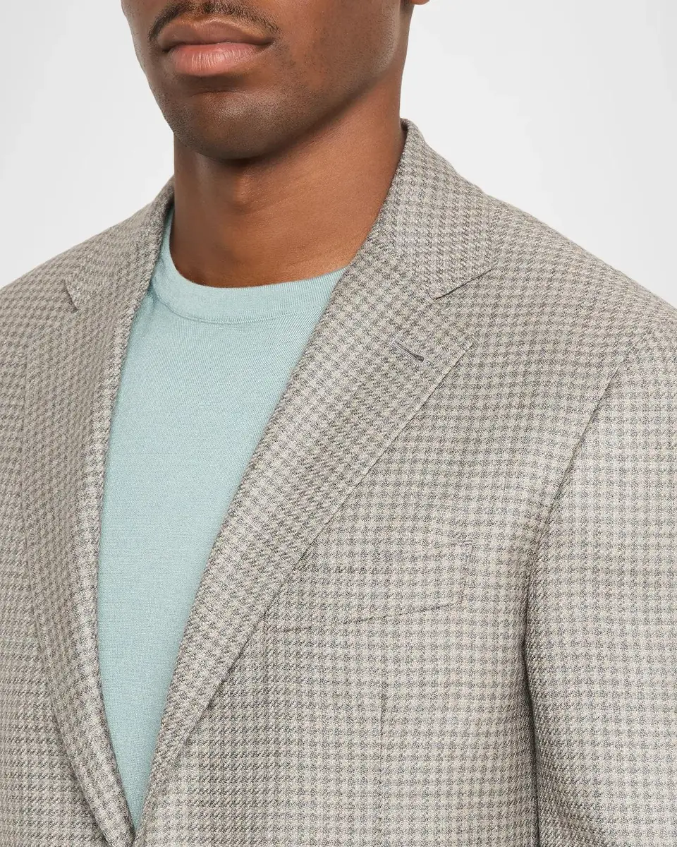 Canali Men's Kei Houndstooth Single-Breasted Sport Coat | Thumbnail 5 Canali Men's Kei Houndstooth Single-Breasted Sport Coat | Thumbnail 5