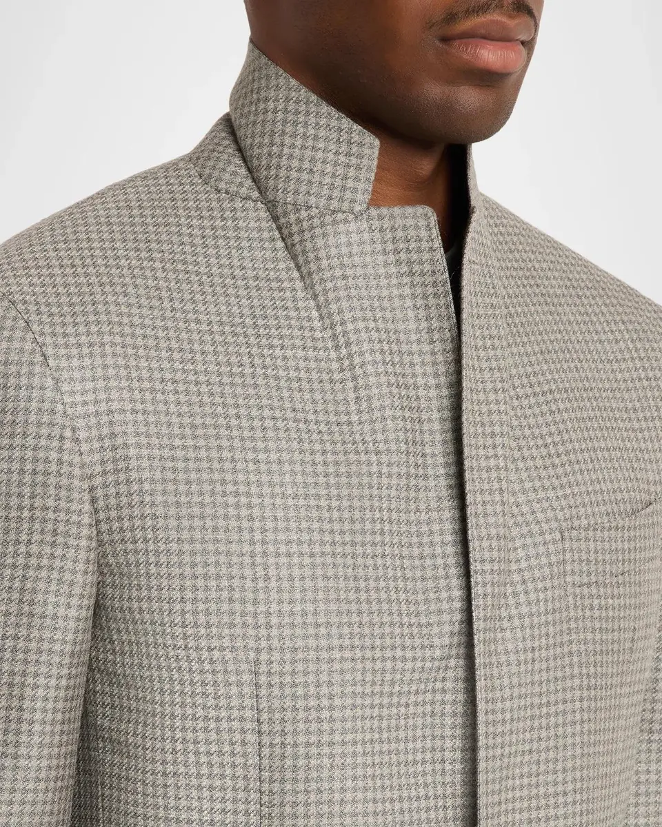 Canali Men's Kei Houndstooth Single-Breasted Sport Coat | Thumbnail 7 Canali Men's Kei Houndstooth Single-Breasted Sport Coat | Thumbnail 7