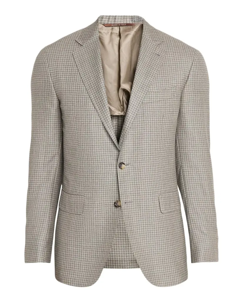 Canali Men's Kei Houndstooth Single-Breasted Sport Coat