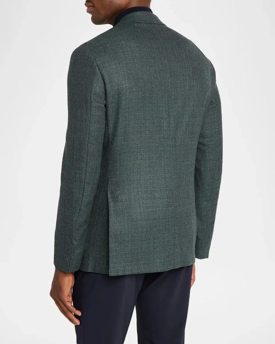 Canali Men's Kei Textured Single-Breasted Sport Coat | Thumbnail 3