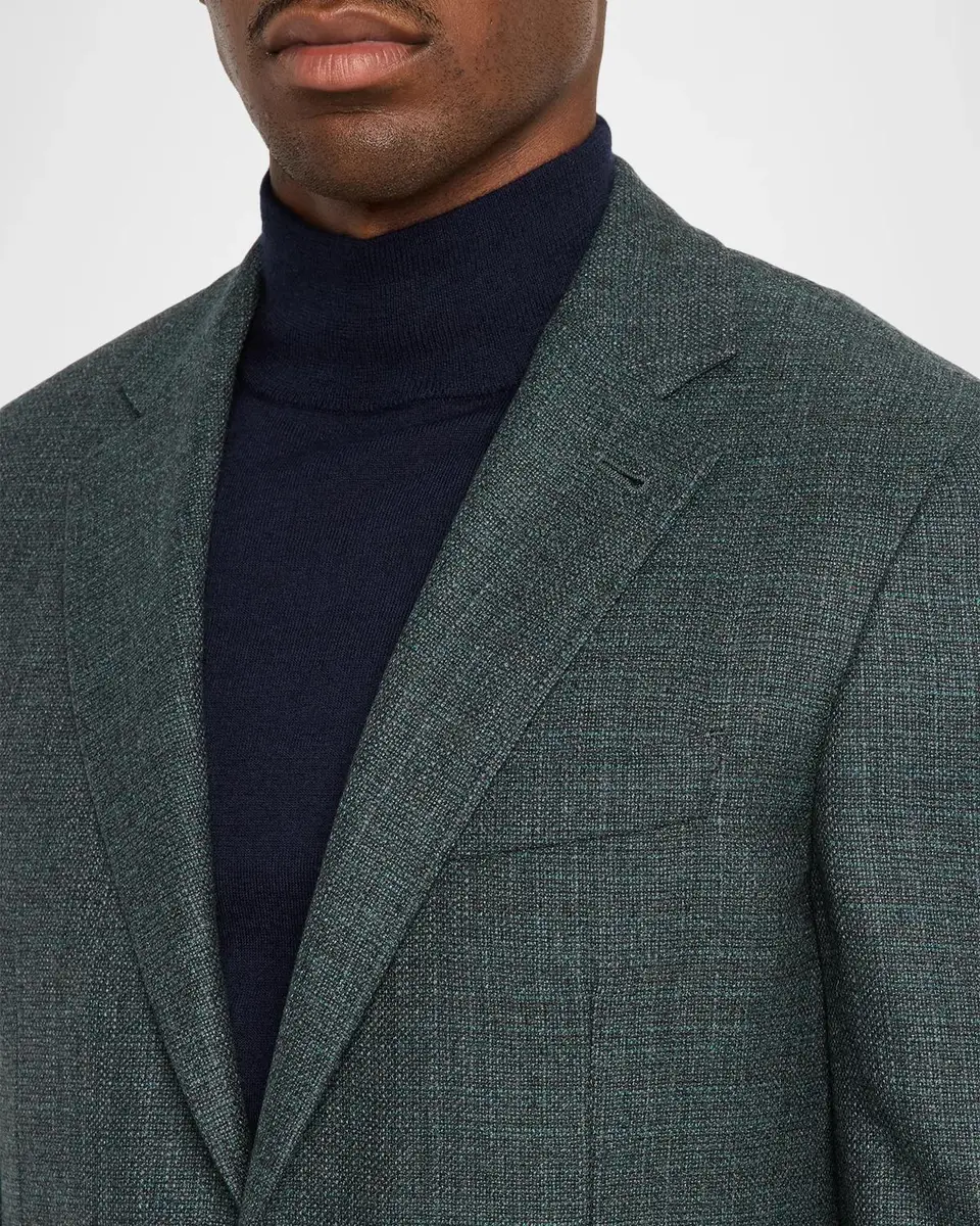 Canali Men's Kei Textured Single-Breasted Sport Coat | Thumbnail 5