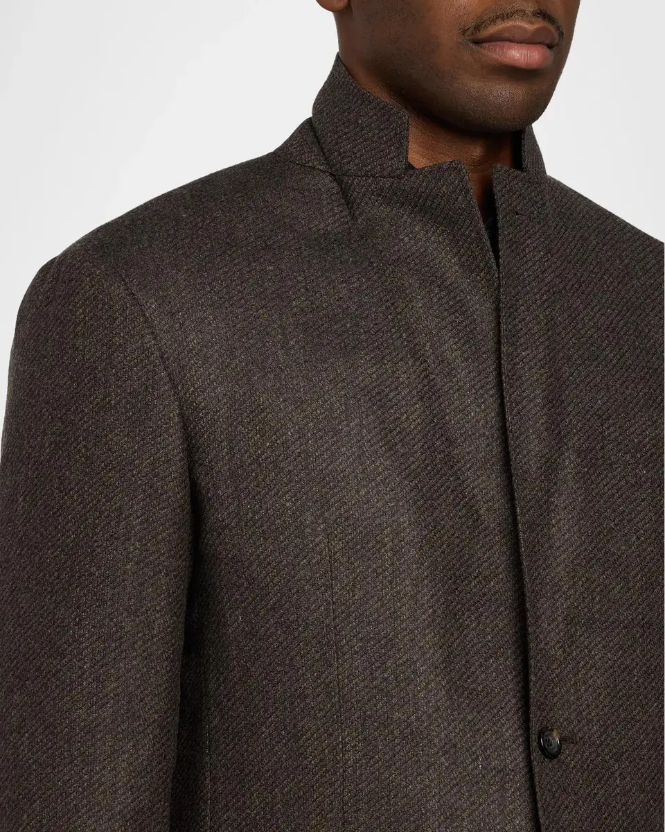 Canali Men's Kei Wool Jacquard Single-Breasted Sport Coat | Thumbnail 7