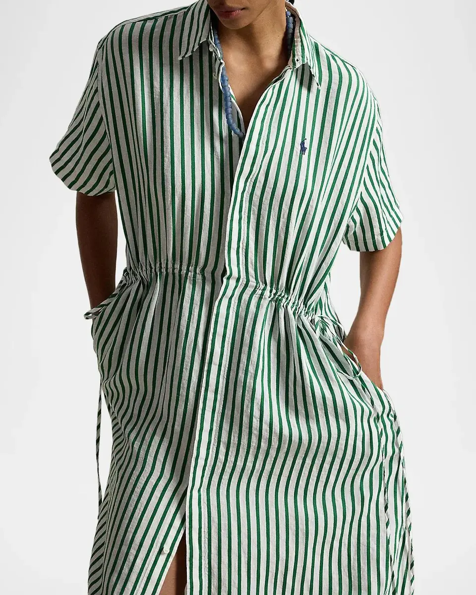 Polo Ralph Lauren Striped Linen-Cotton Midi Shirtdress | Thumbnail 5