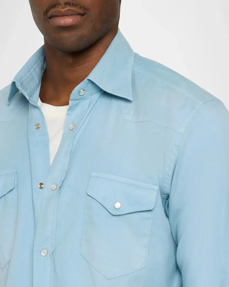 Sartorio Men's Faded Flannel Western Shirt | Thumbnail 5 Sartorio Men's Faded Flannel Western Shirt | Thumbnail 5