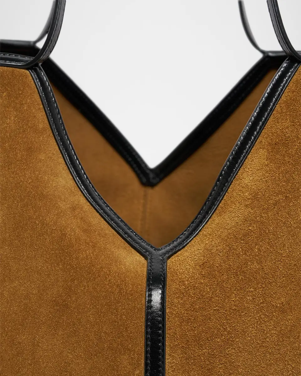 Saint Laurent Y-Stitch Suede Tote Bag | Thumbnail 6 Saint Laurent Y-Stitch Suede Tote Bag | Thumbnail 6