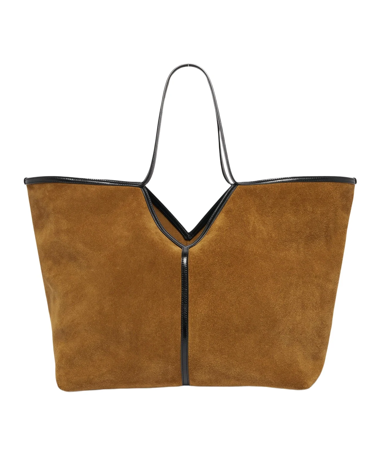 Saint Laurent Y-Stitch Suede Tote Bag