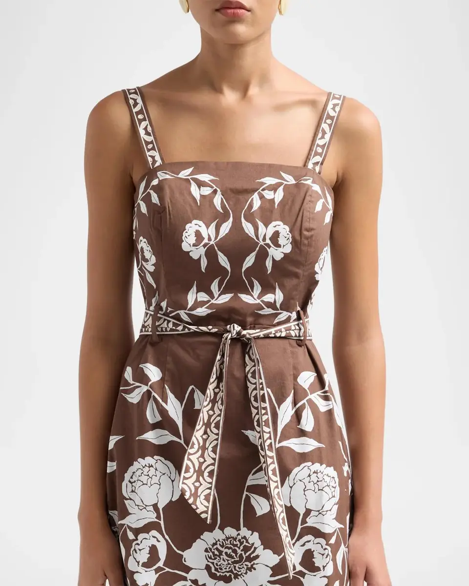 Lilly Pulitzer Muireann Floral Stretch-Cotton Tie-Waist Mini Dress | Thumbnail 5 Lilly Pulitzer Muireann Floral Stretch-Cotton Tie-Waist Mini Dress | Thumbnail 5