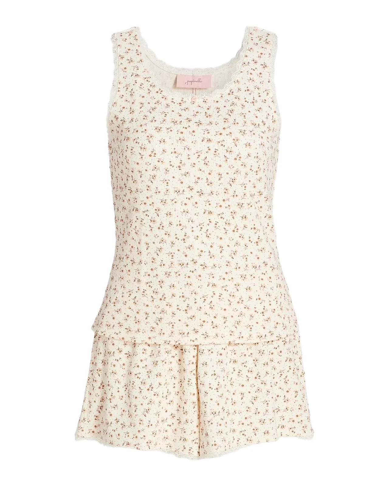 Papinelle Claire Floral Cotton Short Pajamas