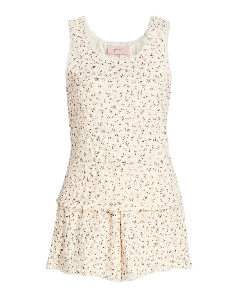 Papinelle Claire Floral Cotton Short Pajamas