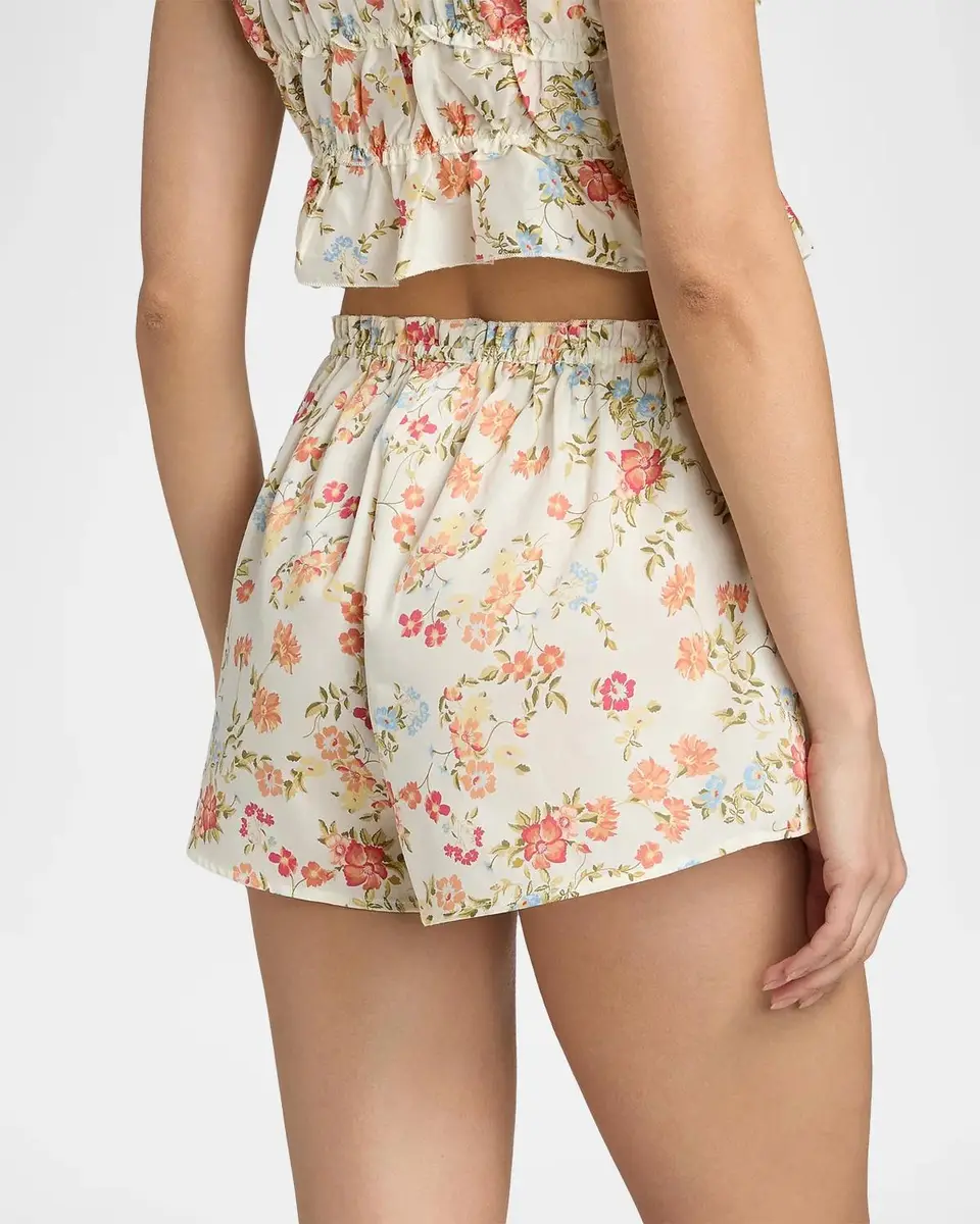Papinelle Amber Printed Cotton Sateen Shorts | Thumbnail 3 Papinelle Amber Printed Cotton Sateen Shorts | Thumbnail 3