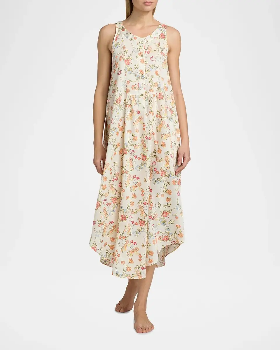 Papinelle Amber Floral Cotton Nightgown | Thumbnail 2 Papinelle Amber Floral Cotton Nightgown | Thumbnail 2