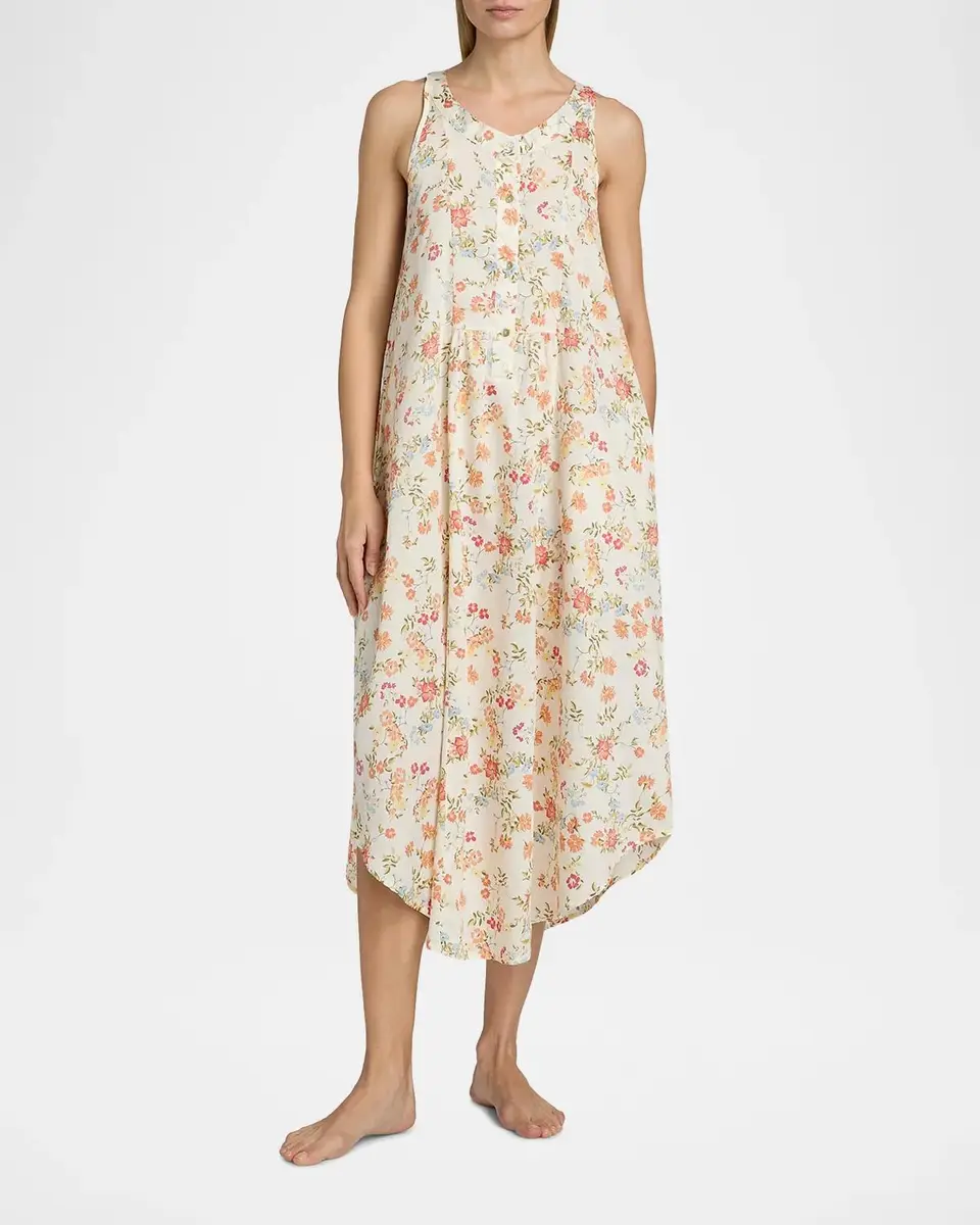 Papinelle Amber Floral Cotton Nightgown | Thumbnail 4 Papinelle Amber Floral Cotton Nightgown | Thumbnail 4