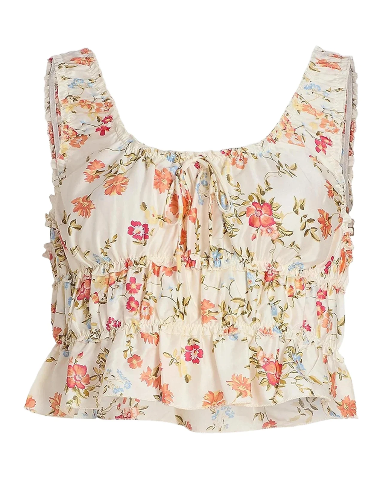 Papinelle Amber Floral Cotton Crop Camisole