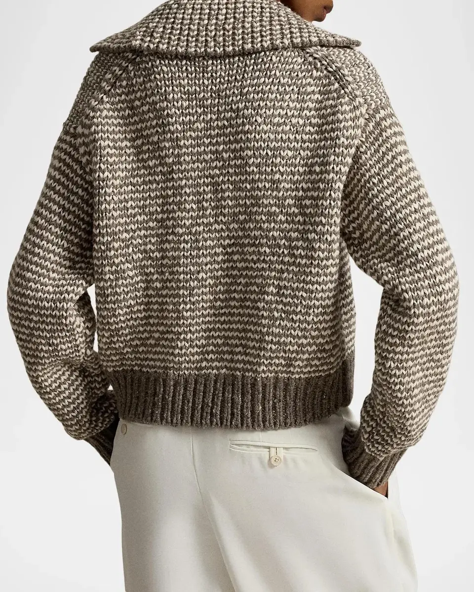 Polo Ralph Lauren Striped Cotton-Blend Sweater | Thumbnail 3 Polo Ralph Lauren Striped Cotton-Blend Sweater | Thumbnail 3