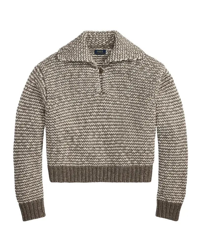 Striped Cotton-Blend Sweater Striped Cotton-Blend Sweater