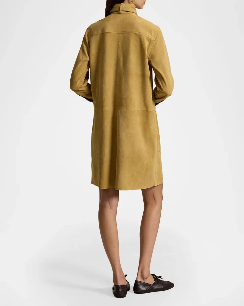 Polo Ralph Lauren Suede Utility Mini Dress | Thumbnail 3 Polo Ralph Lauren Suede Utility Mini Dress | Thumbnail 3
