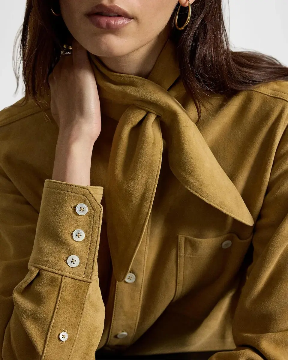 Polo Ralph Lauren Suede Utility Mini Dress | Thumbnail 5 Polo Ralph Lauren Suede Utility Mini Dress | Thumbnail 5