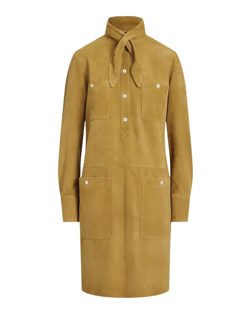 Polo Ralph Lauren Suede Utility Mini Dress