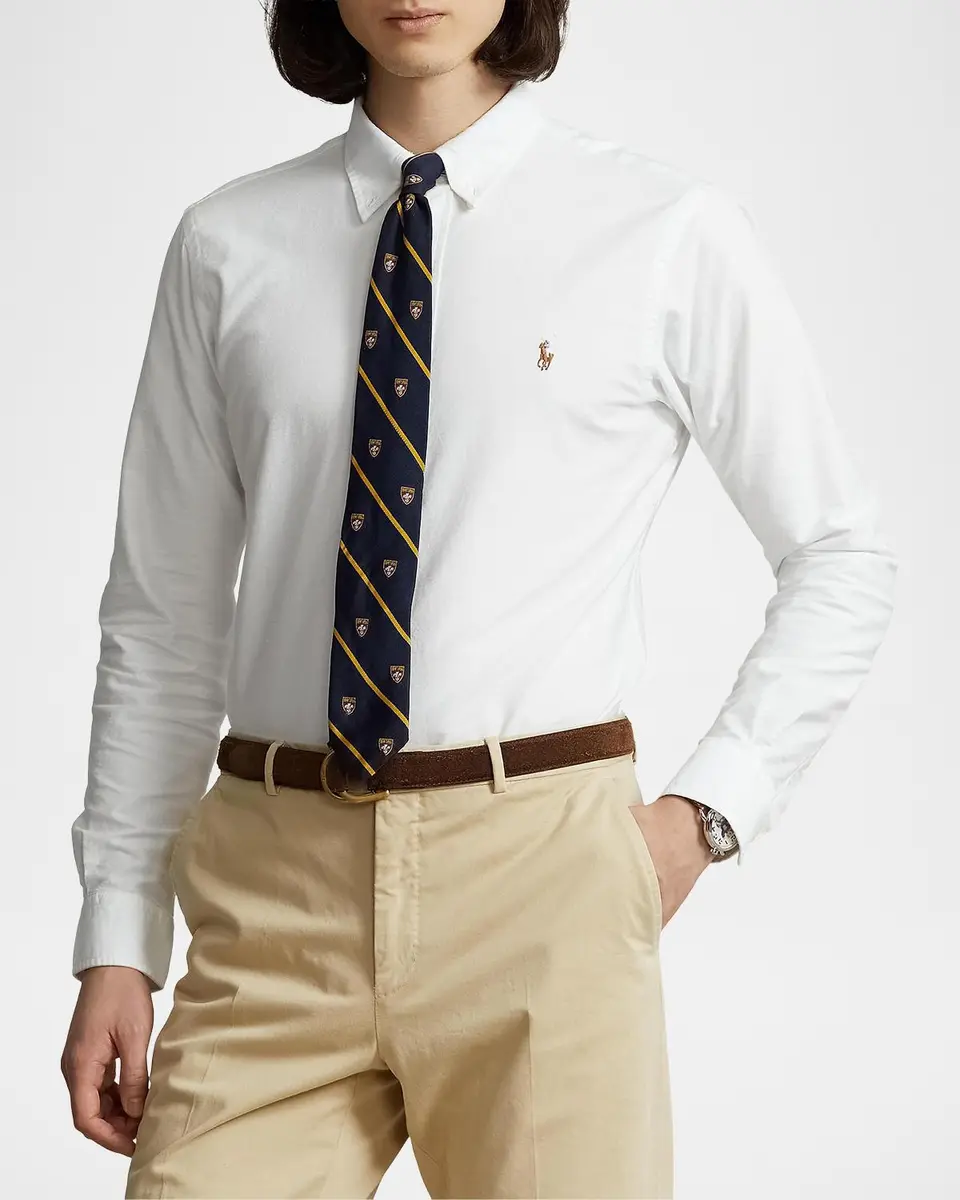 Polo Ralph Lauren Men's Button-Down Cotton Oxford Shirt | Thumbnail 4 Polo Ralph Lauren Men's Button-Down Cotton Oxford Shirt | Thumbnail 4