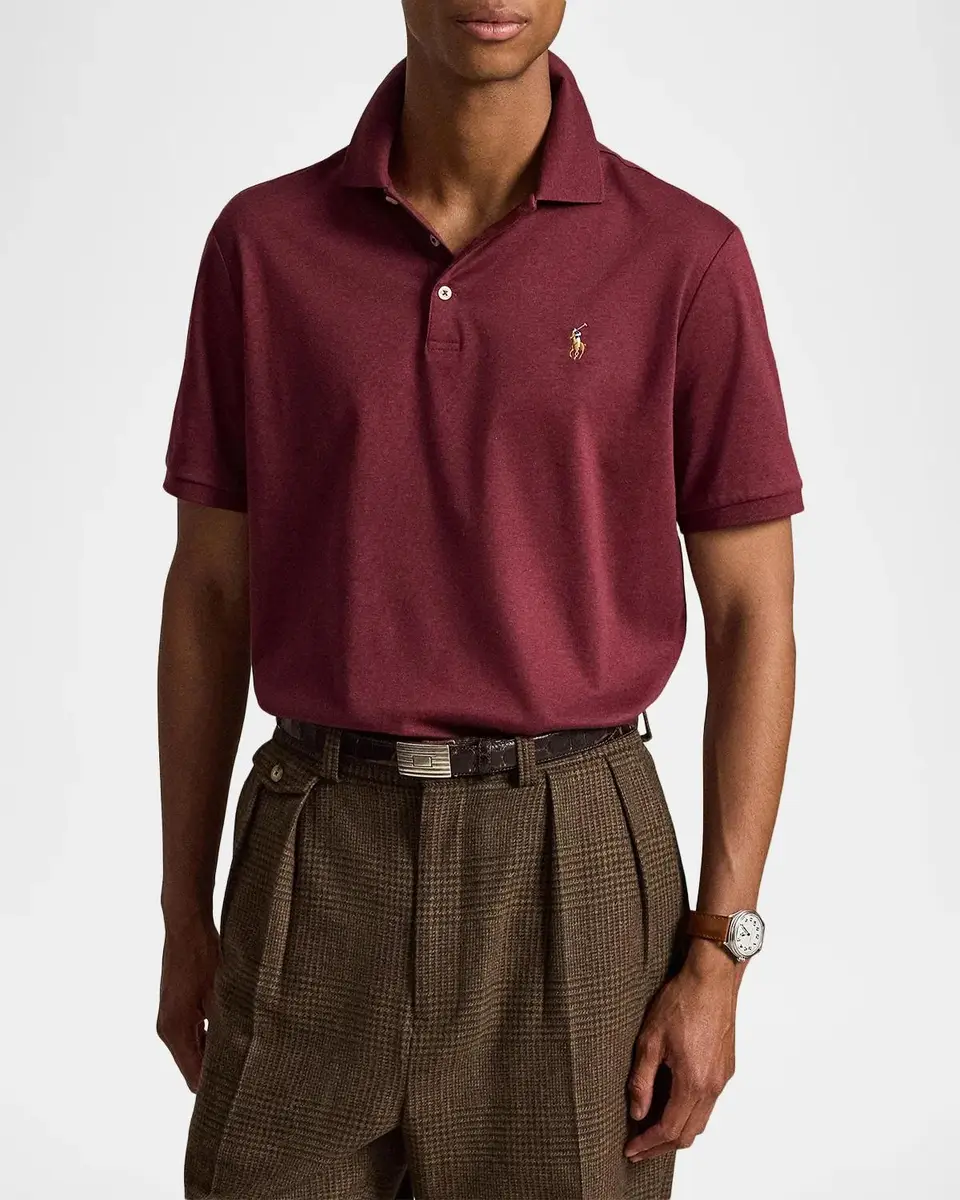 Polo Ralph Lauren Men's Custom Slim Fit Soft Cotton Polo Shirt | Thumbnail 4 Polo Ralph Lauren Men's Custom Slim Fit Soft Cotton Polo Shirt | Thumbnail 4